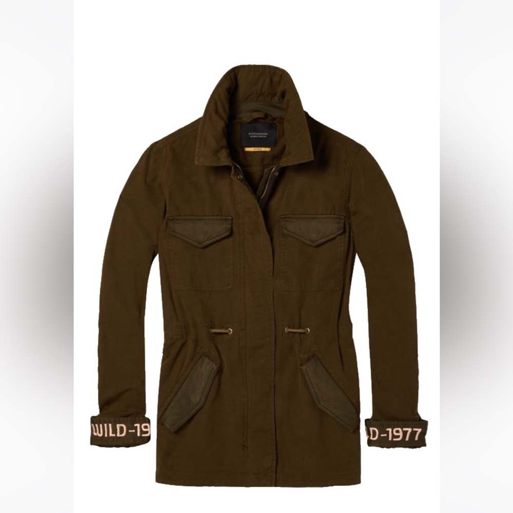 Scotch&Soda safari utility jacket jn Army green